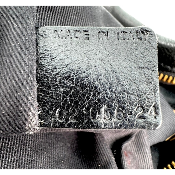 Chloe Black Leather Paraty With Gold Accents Satchel Bag - Picture 9 of 10